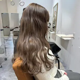 ロング カラー ruki/梅田【ラベ ンダー・グレージュ】のヘアスタイル