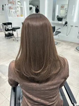 セミロング emi 韓国ワンホンヘアのヘアスタイル