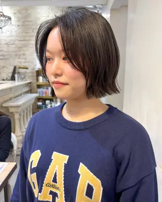 ショート MINX青山店所属・結莉/ボブ/ 縮毛矯正のヘアスタイル