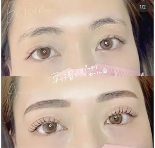 マツエク・マツパ 眉毛とまつげパーマの専門店　ロレインブロウ　天王寺店所属・💖 aya💖のマツエク・マツパデザイン