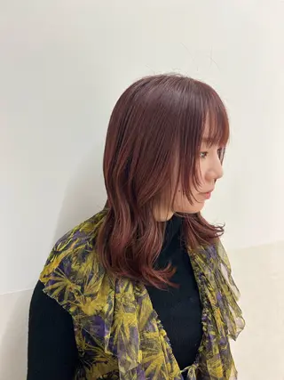 ミディアム カラー 🍇おぐら めぐみ🍇のヘアスタイル