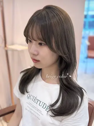 ロング カラー mareka/顔周り /透明感カラー🤍のヘアスタイル