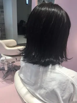 ミディアム 所渉/韓国レイヤー /ウルフカットのヘアスタイル