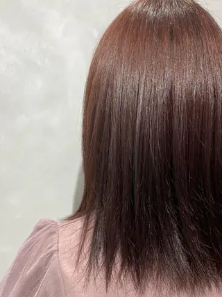 ミディアム カラー 髪質改善/縮毛矯正 レイヤー/松川匠のヘアスタイル