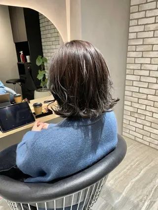 ミディアム F.所属・miku 🍑髪質改善サロンのヘアスタイル