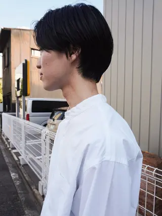 ショート メンズ メンズハイトーン/栄 /イトウタケルのヘアスタイル