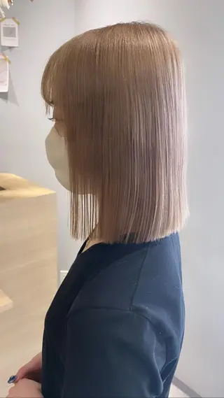 ミディアム カラー salowin梅田茶屋町suite所属・ハイトーンヘア/ 島崎　タクミのヘアスタイル