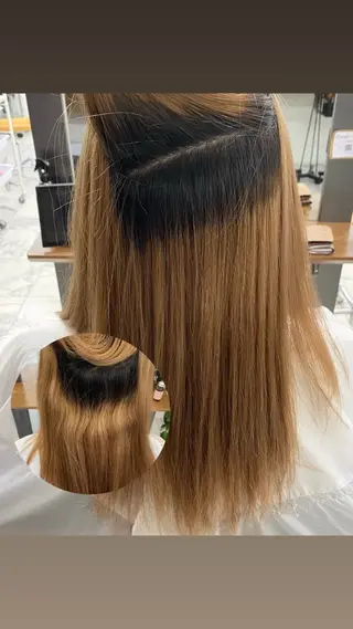 ロング パーマ 美髪矯正🍀 似合わせカット渡邊のヘアスタイル