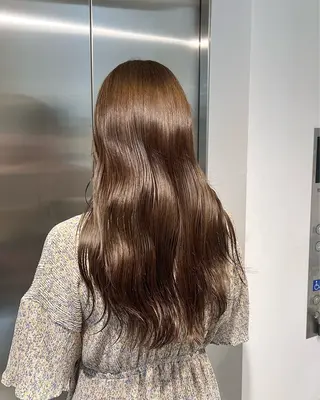 ロング カラー 赤みゼロ/透明感 カラー🌿KANTAのヘアスタイル