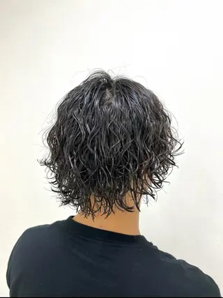 パーマ メンズ 二宮 光広のヘアスタイル