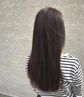 ロング カラー 酸性縮毛矯正🧴韓国 レイヤー/髪質改善のヘアスタイル