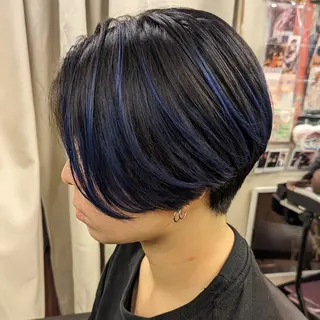 ショート カラー fuwat所属・秋葉原でカラーする なら🐉ちぇーたんのヘアスタイル