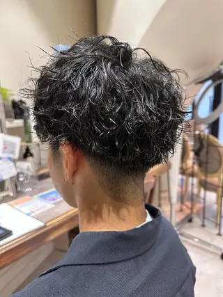 ショート パーマ メンズ 奥東巧真 /パーマスタイル✨のヘアスタイル