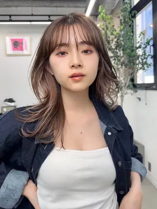 ロング カラー 🧸艶々韓国ヘア 🧁mizunaのヘアスタイル