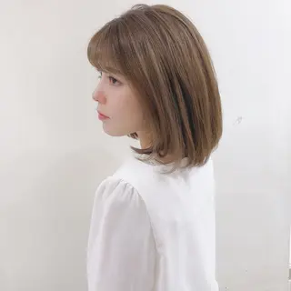 ショート カラー ボブ/パーマ 古家 佑真のヘアスタイル