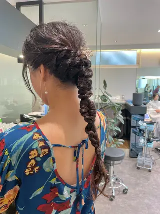 ヘアアレンジ ダブルカラー🦖 /髪質改善⚡️しおりのヘアスタイル