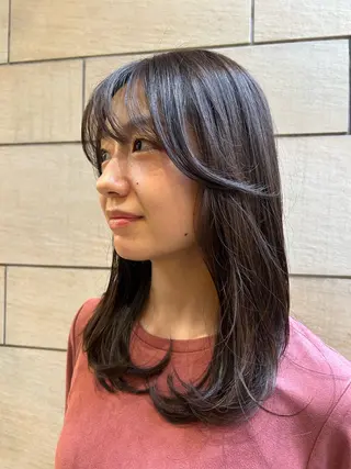 セミロング カラー 原宿/髪質改善 🌴yacoのヘアスタイル