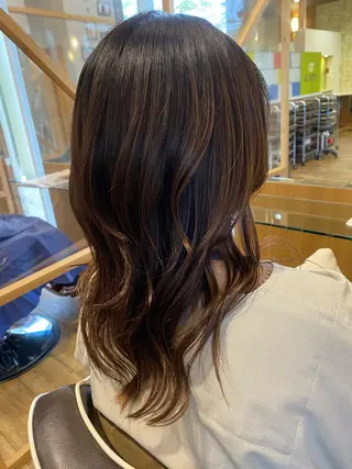 セミロング カラー 🌻井上 マリー🌻のヘアスタイル