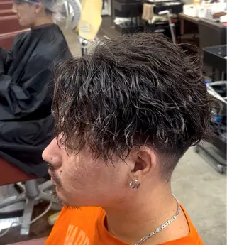 ショート カラー パーマ メンズ キッズ 【メンズ特化】 りょうま🔥のヘアスタイル