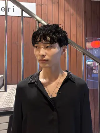 パーマ メンズ ボブ/メンズ/パーマ /Tamakiのヘアスタイル