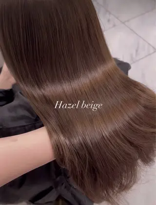 セミロング カラー ヘアアレンジ 💎韓国/ レイヤー カット/ 暖色🫧のヘアスタイル