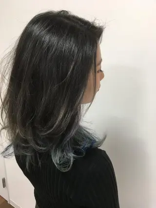 ミディアム カラー TAKA 【髪質改善】のヘアスタイル