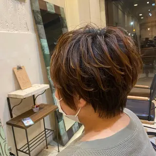 ショート パーマ 谷九/天王寺/上本町 /似合わせ/北川響のヘアスタイル