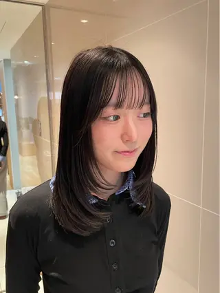 ミディアム パーマ 縮毛矯正/レイヤー 🌙児玉光瑠のヘアスタイル