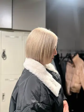 ショート カラー ヘアアレンジ 透明感×韓流ハイ トーン🫧RYUTAのヘアスタイル