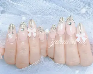 ネイル 𝐲𝐮𝐦𝐢🎀 長さ出しデザイン専門のネイルデザイン