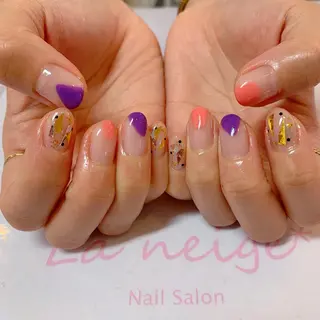 ネイル La neige* yuki 🥯🍑のネイルデザイン