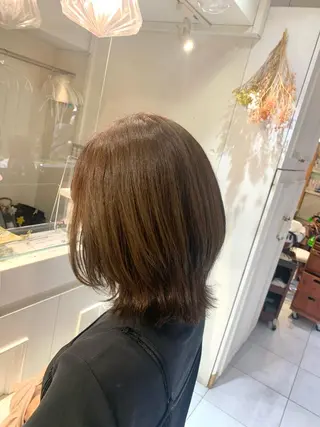 ミディアム 田中 未澪のヘアスタイル