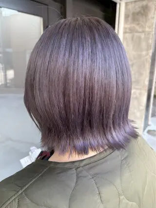 ミディアム カラー ハイトーン/韓国風/ 艶髪/吉祥寺のヘアスタイル