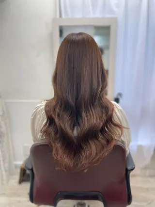 ロング カラー 韓国ヘア🤍髪質改善 🇰🇷AKANEのヘアスタイル