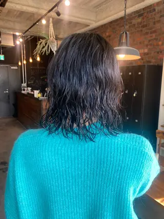 ミディアム パーマ the BRIDGE 加藤みのりのヘアスタイル