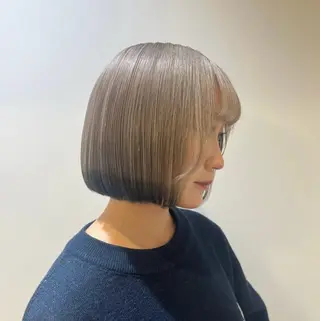 ミディアム ブリーチカラー特化 美容師/𝕐𝕌𝕀のヘアスタイル