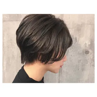 ショート カラー ﾊｲﾄｰﾝ/ｼｮｰﾄ 村上淳乃🐥のヘアスタイル