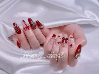 ネイル MxS Nail 【長さだし/フィルイン/マグネット/ワンホンネイル/韓国ネイル/パラジェル】所属・M×S Nail みなのネイルデザイン