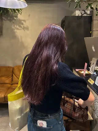 ロング カラー 中川 楓馬のヘアスタイル