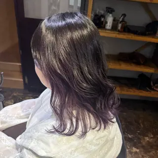 ミディアム カラー 透明感カラー/パーマ 🌀アオノのヘアスタイル