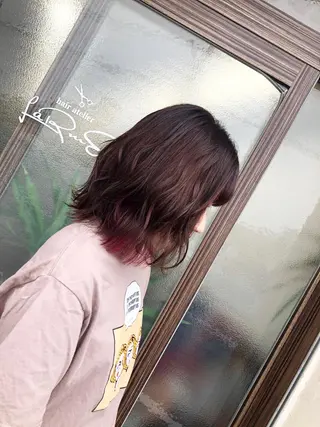 ミディアム カラー LaRmE Ayumi.のヘアスタイル