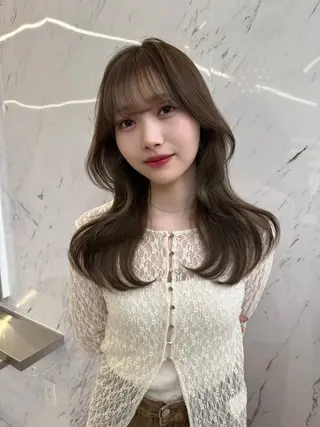 ロング カラー ParveMix🍀 藤原愛未のヘアスタイル