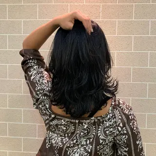 ミディアム Luela堅田所属・田中 裕士のヘアスタイル