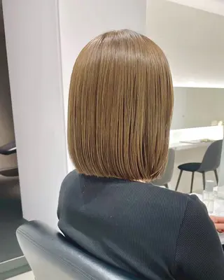 ミディアム カラー グレージュ/ベージュ /経堂/sana🌱のヘアスタイル