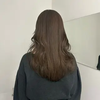 セミロング カラー グレージュ/ベージュ /経堂/sana🌱のヘアスタイル