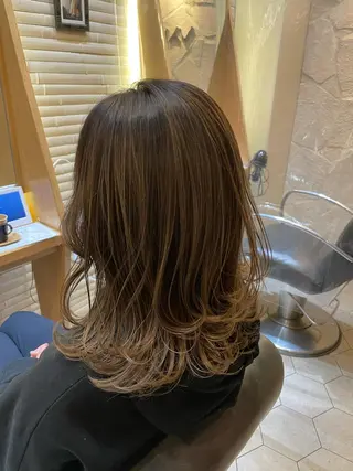 ミディアム 木村 美穂のヘアスタイル