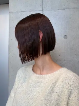 ショート カラー ヘアアレンジ ボブ艶モテカラー🫧 カリンのヘアスタイル