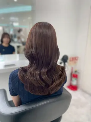 ロング カラー 盛れる上質ワンホン ヘア🤍YUME🤍のヘアスタイル