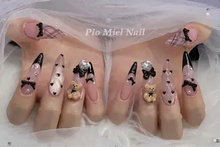 ネイル momo 長さだしのネイルデザイン