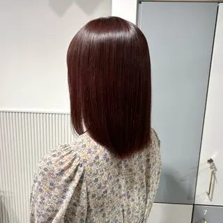 ミディアム カラー LOVEST Rihoのヘアスタイル